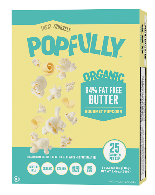 ORGANIC 94% FAT FREE BUTTER Microwave Popcorn